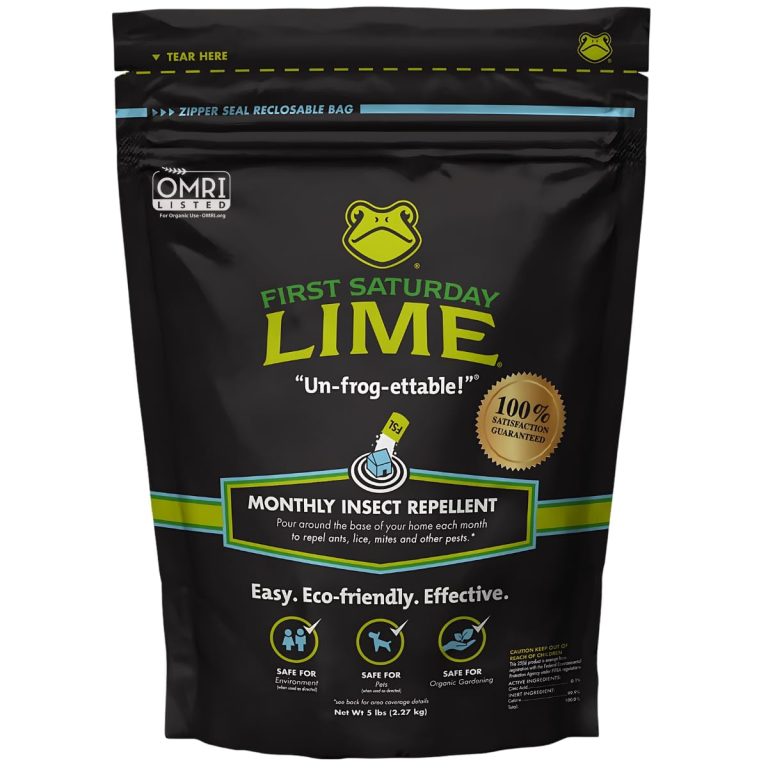 Reclaim Your Peace of Mind: First Saturday Lime 5lb Bag for a Serene, Pest-Free Garden & Home