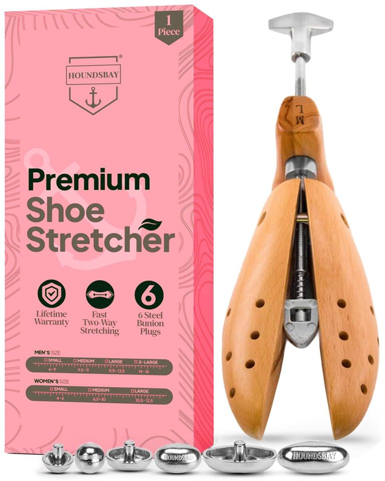 Step Into Bliss: HOUNDSBAY Bulletproof 2-Way Wooden Shoe Stretcher – The Gentle Savior for Women with Wide Feet Who Crave Comfort