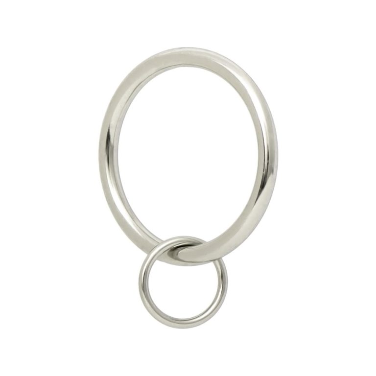 Transform Your Space with Ivilon Drapery Eyelet Curtain Rings – Effortless Glide, Timeless Brushed Nickel Elegance