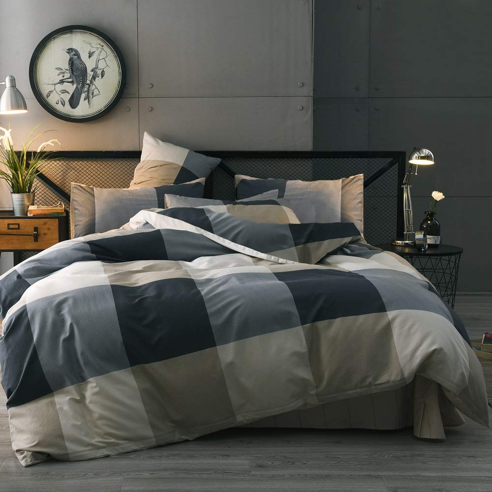 LifeTB Cotton Grid Plaid Duvet Cover Set Review: A Practical Farmhouse-Style Option for Everyday Use