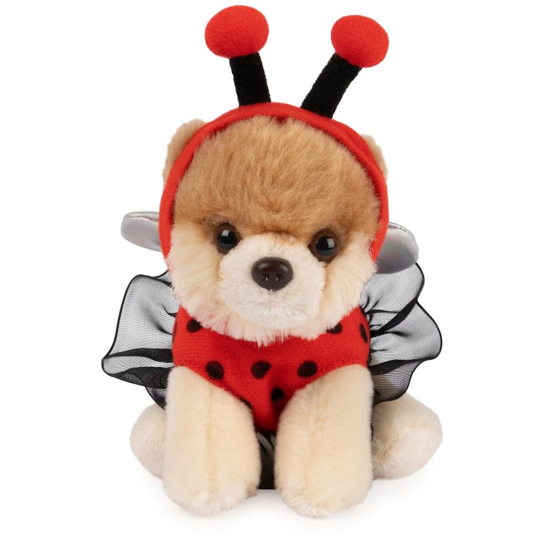 Cuddle Up with Boo: The Ladybug Pomeranian Plush That Brings Joyful Warmth to Every Snuggle