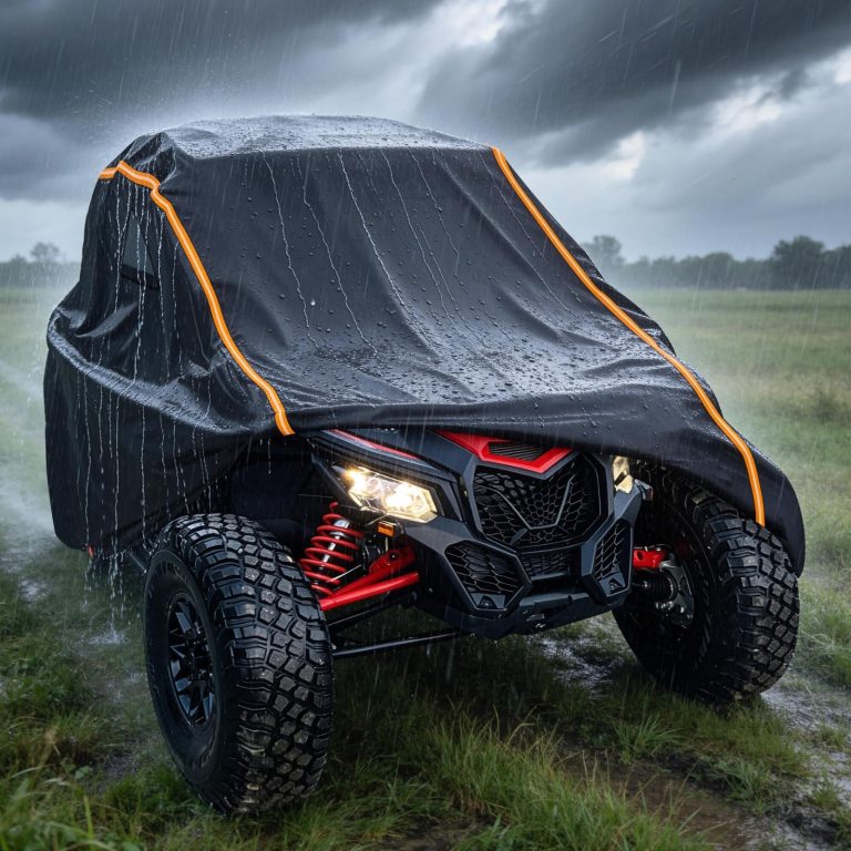 Wake Up to a Pristine Ride: The StarknightMT UTV Cover 2 Seater Protects Your Off-Road Beast from Dust, Rain & Sun So You Can Hit the Trails
