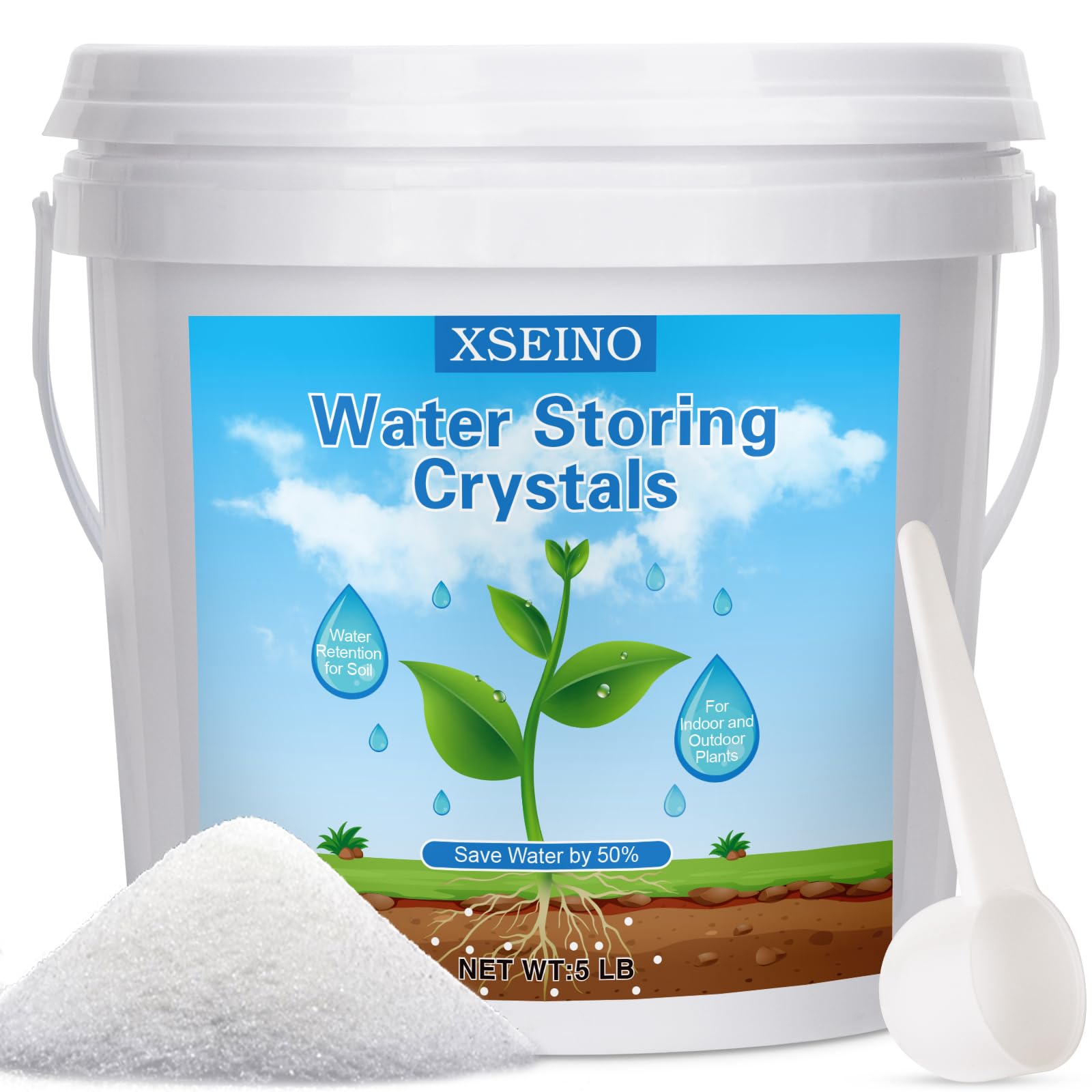 XSEINO 5LB Water Storing Crystals: A Practical Look at Soil Moisture Management