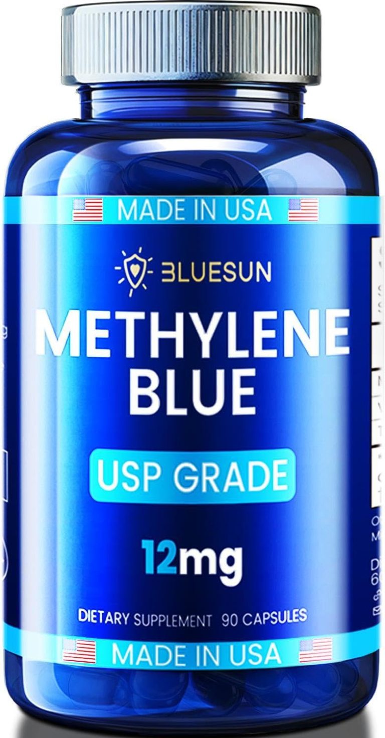 Wake Up Clear-Headed & Energized: Bluesun Methylene Blue Capsules with Vitamin C Ester for Daily Mental Clarity