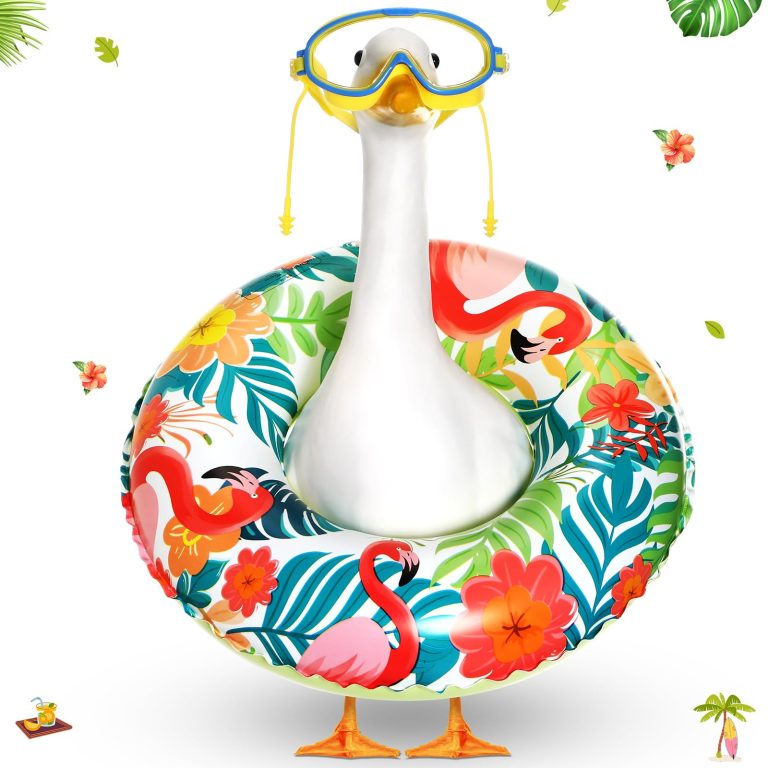 Transform Your Lawn into a Tropical Paradise with the Aliceset Hawaiian Porch Goose Outfit – Bring Sunny Luau Vibes to Your Yard Instantly