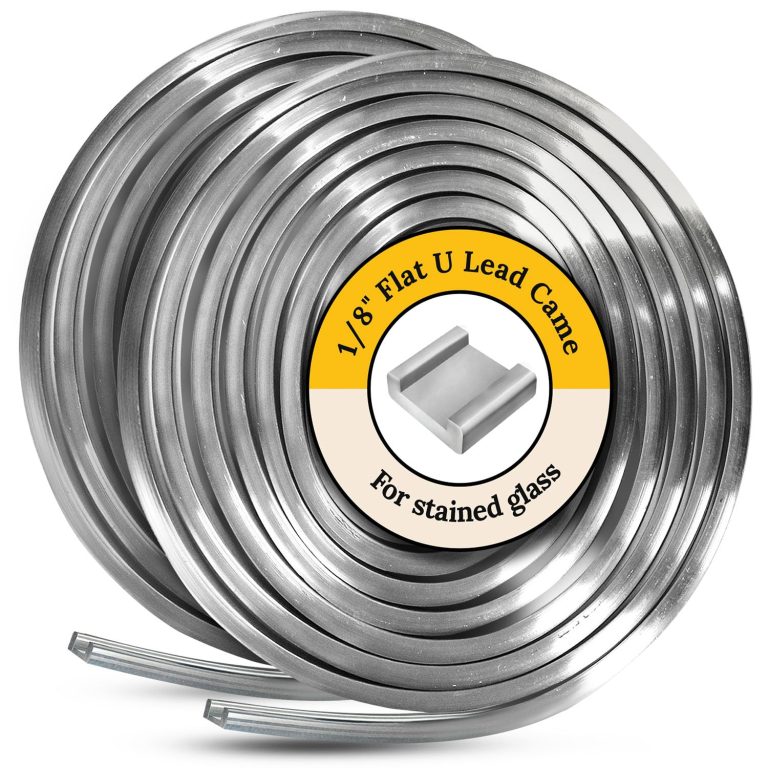 Transform Your Stained Glass Creations with Premium 1/8″ Flat U Lead Came – Smooth, Strong & Malleable for Effortless Soldering