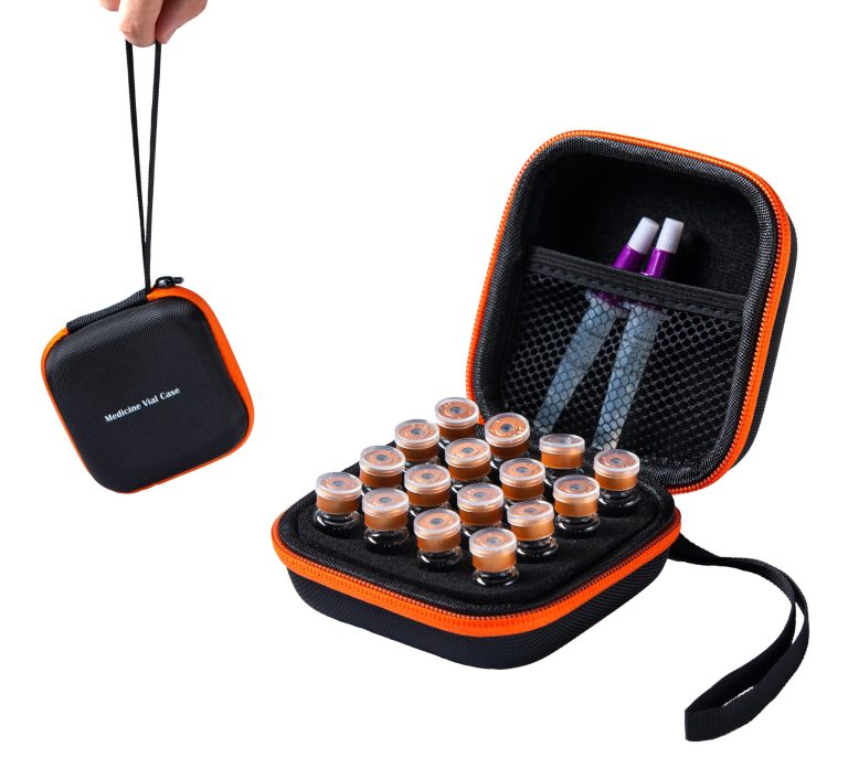 Feel the Peace of Mind: Moyite 16-Slot Peptide Case Keeps Your Fridge Organized and Your Vials Safe, Effortlessly