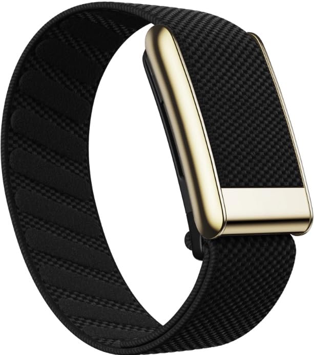 Elevate Your Fitness Journey: Luxurious SuperKnit Replacement Band for Whoop 5.0 & MG – Ultra-Soft, Breathable, and Durable Black & Gold