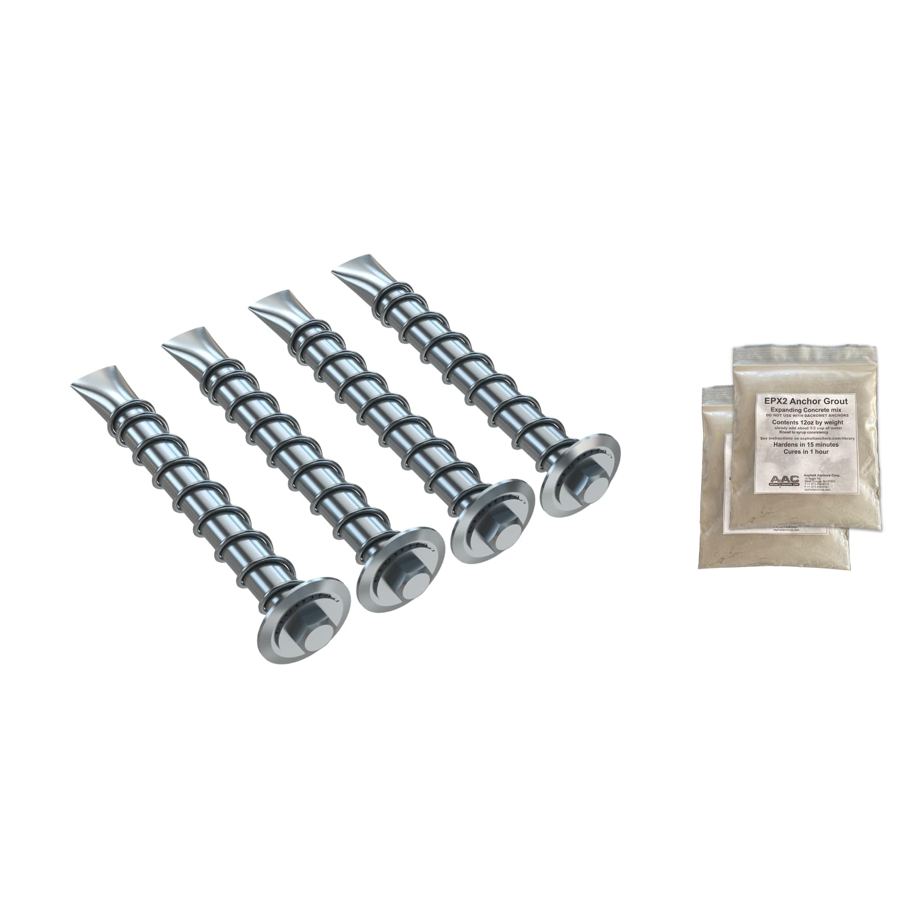 AK-4 Asphalt Anchor & Grout Kit Review: Four 1500 lbs. Rated Chemical Anchors with EPX2 Cement for Heavy-Duty Fixings