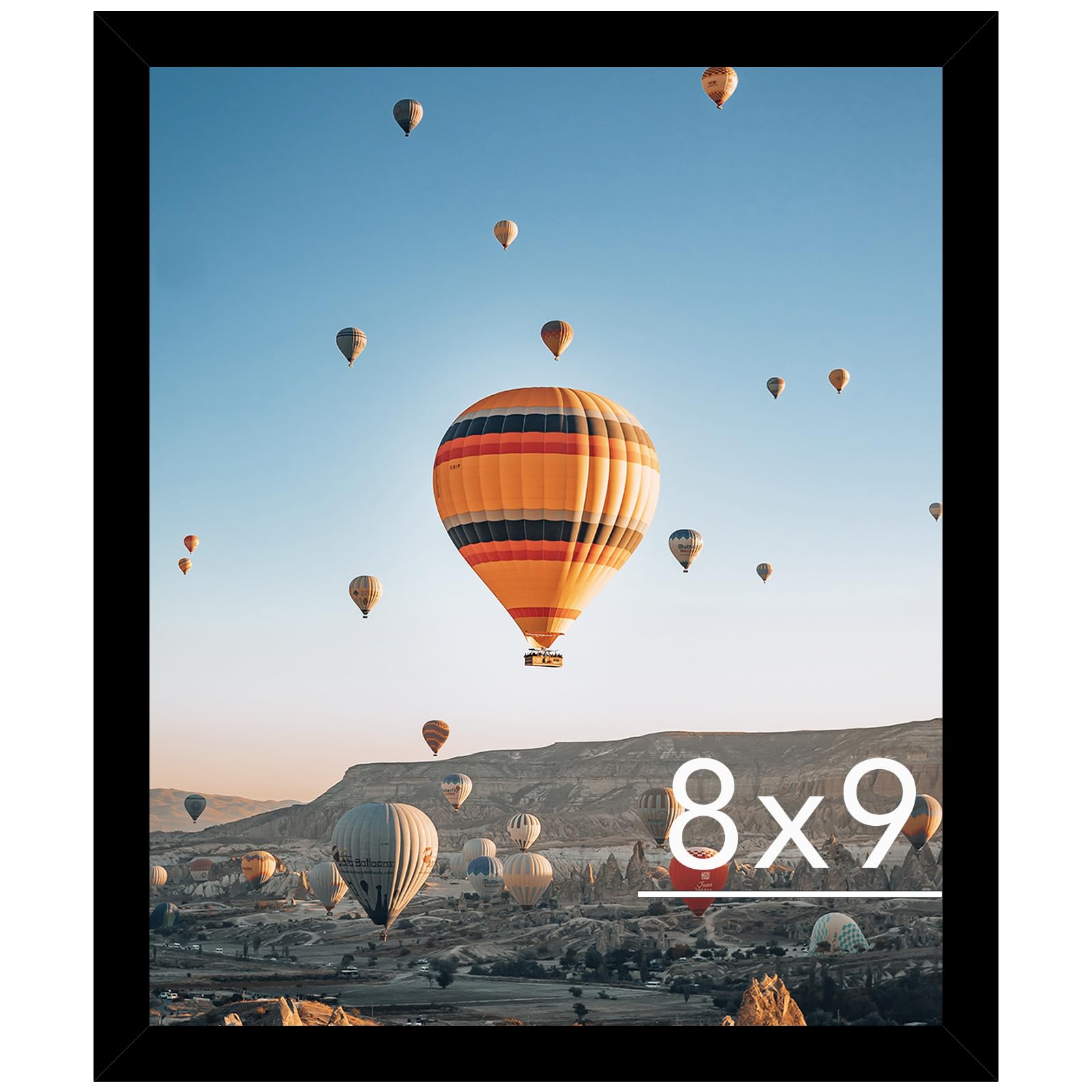 JCJMY 8×9 Picture Frame Black: A functional choice for standard prints and wall displays